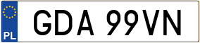 Trailer License Plate